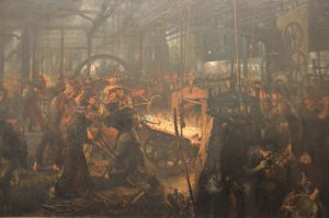 adolph_menzel_-_das_eisenwalzwerk_-_the_iron-rolling_mill_-_1872-1875